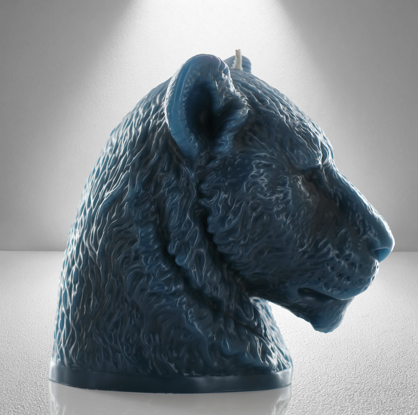 'Africa’ Lioness Candle- Teal - wondersinwax
