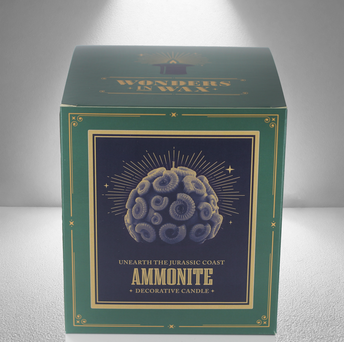 'Ammonite' Candle- Xanadu Grey - wondersinwax