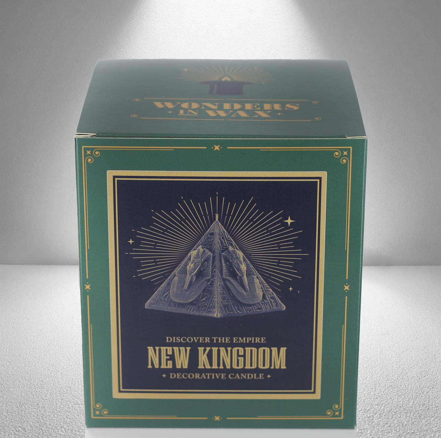 'New Kingdom' Pyramid Candle- Sand - wondersinwax