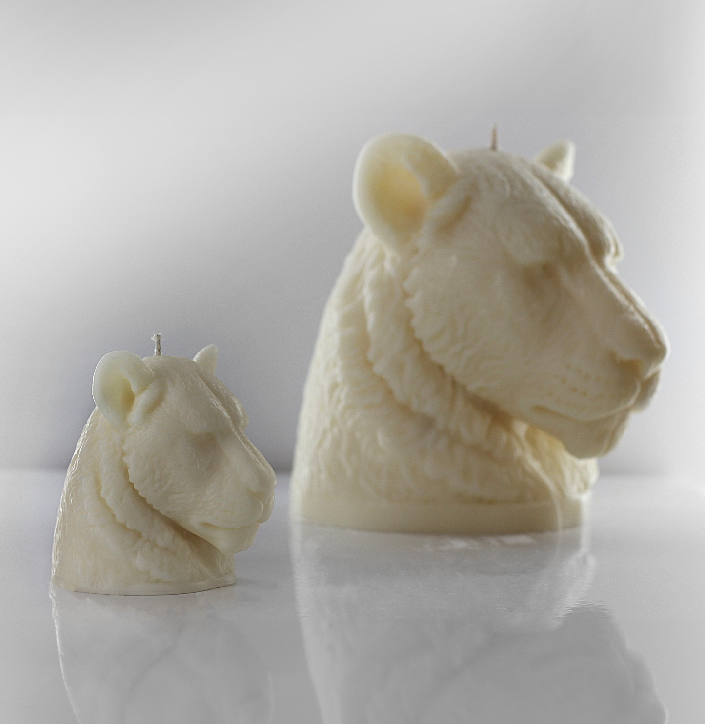 'Africa' Lioness Miniature Candle- Soy - wondersinwax