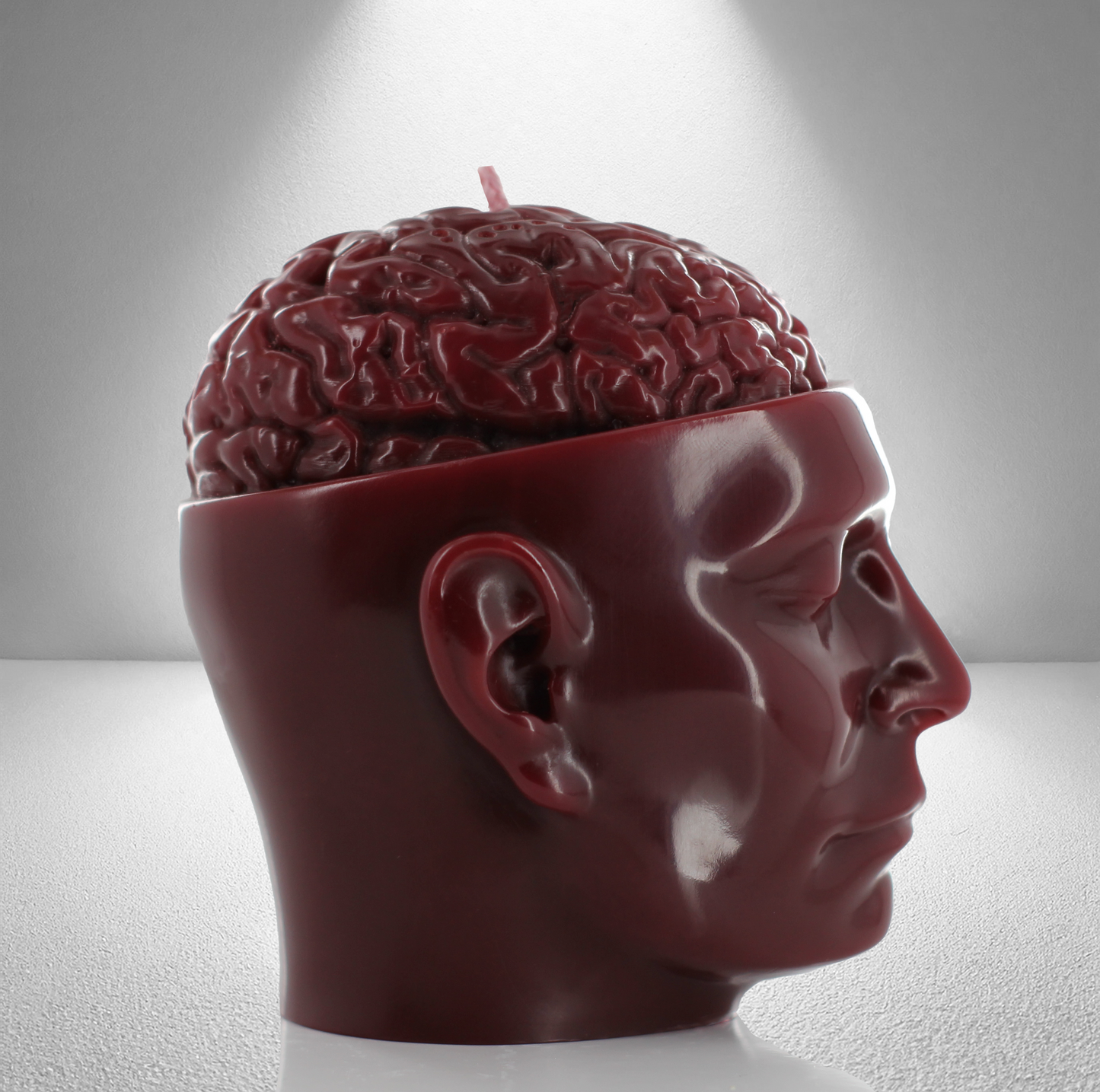 'A Beautiful Mind’ Candle- Dark Red - wondersinwax