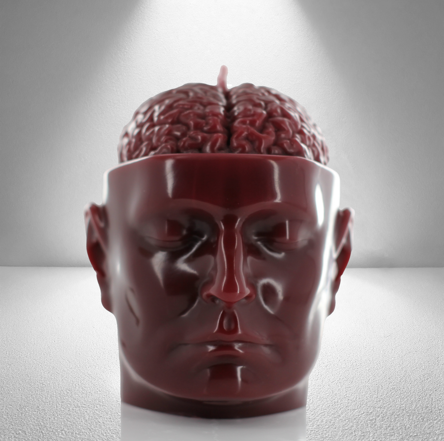 'A Beautiful Mind’ Candle- Dark Red - wondersinwax