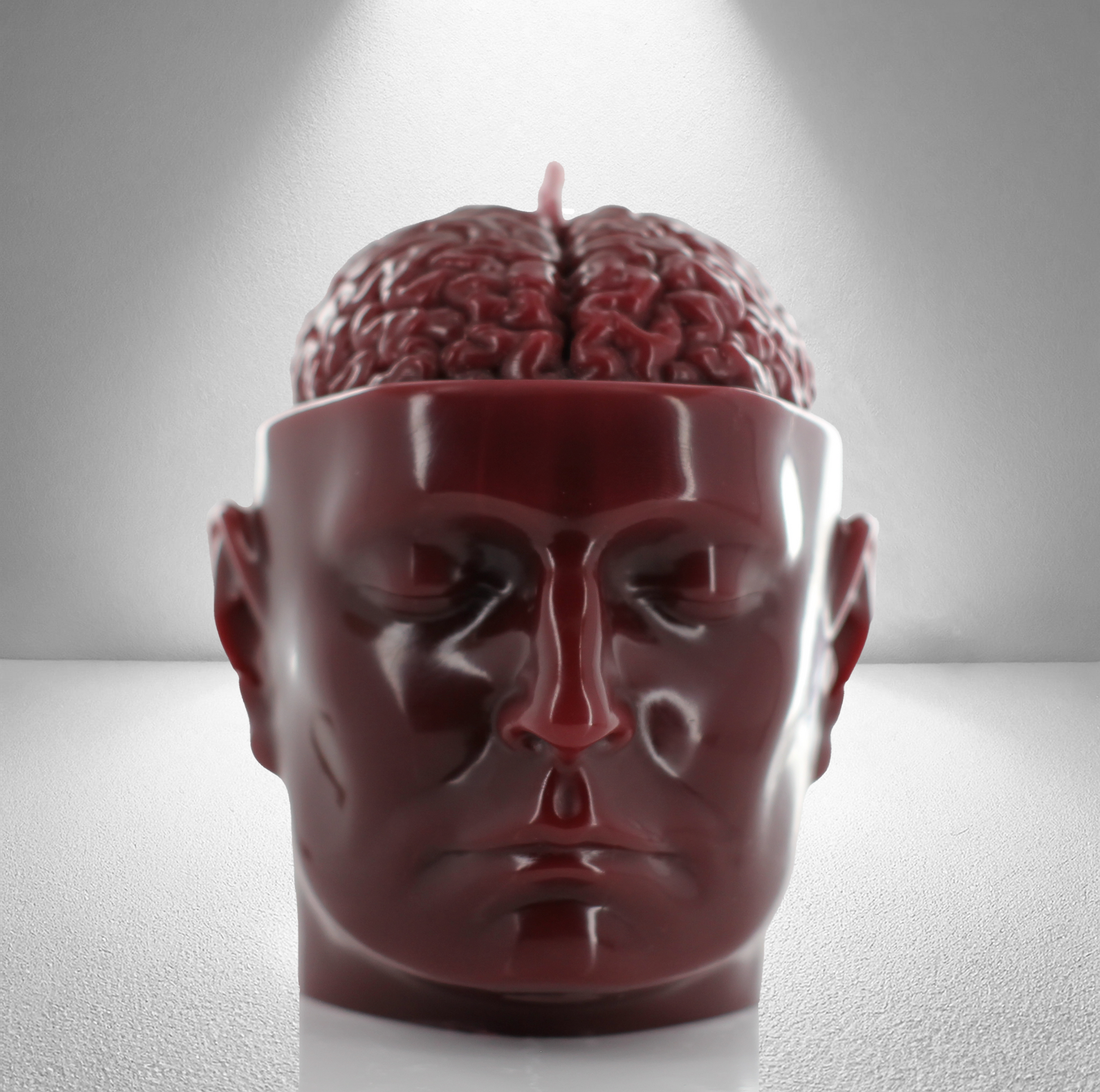 'A Beautiful Mind’ Candle- Dark Red - wondersinwax