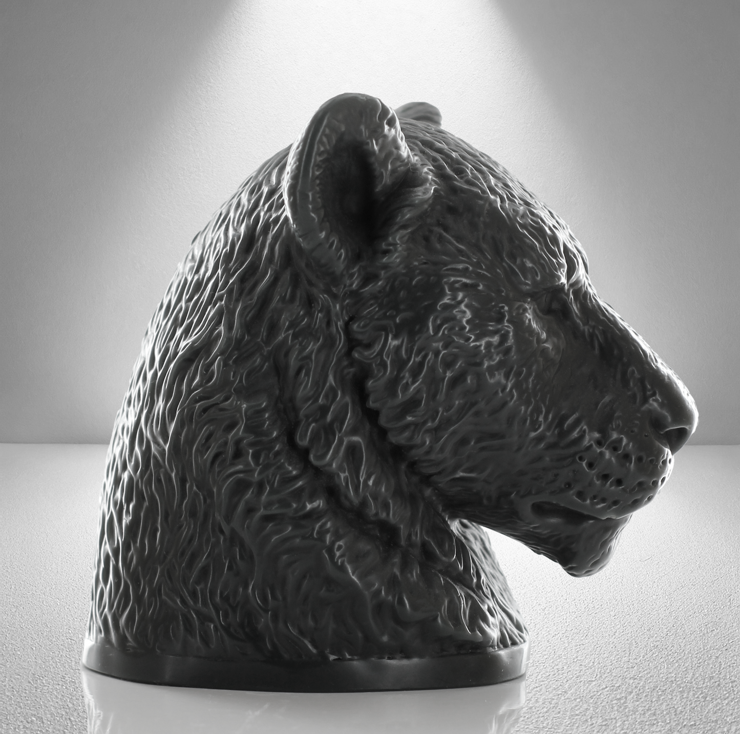 'Africa’ Lioness Candle- Grey