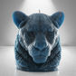 'Africa’ Lioness Candle- Teal - wondersinwax