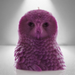'Athena' Snow Owl Candle- Lilac - wondersinwax