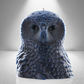 'Athena' Snow Owl Candle- Navy Blue - wondersinwax