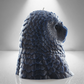 'Athena' Snow Owl Candle- Navy Blue - wondersinwax