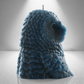 'Athena' Snow Owl Candle- Teal - wondersinwax