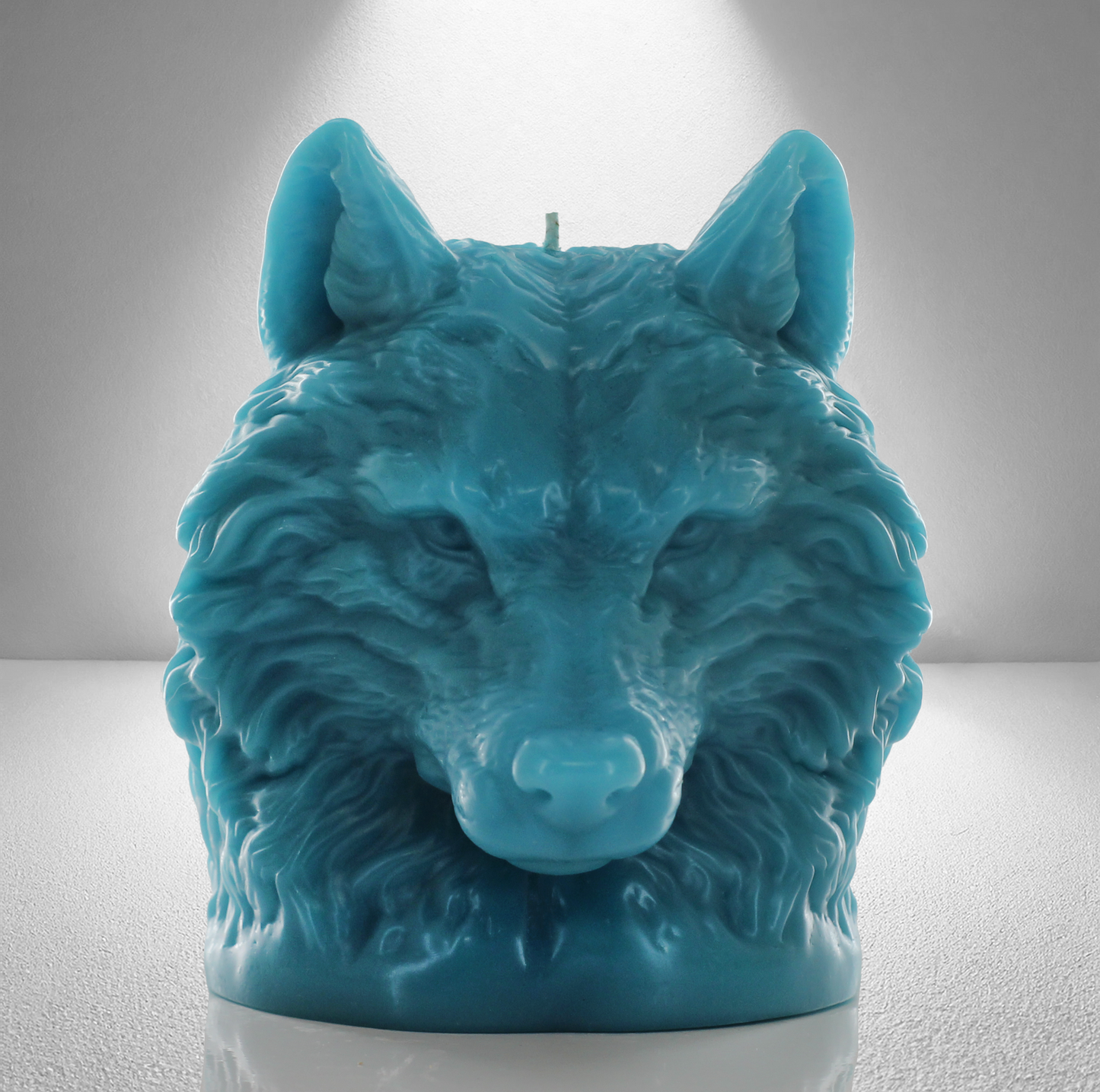 ‘Destiny’ Mountain Wolf Candle- Aquamarine