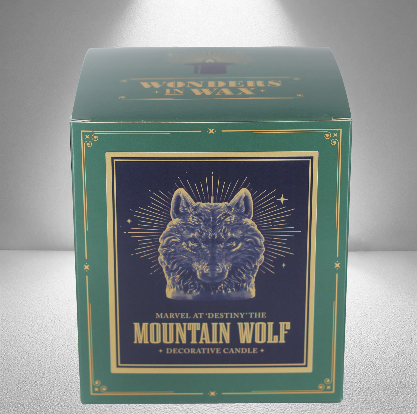 ‘Destiny’ Mountain Wolf Candle- Dark Grey