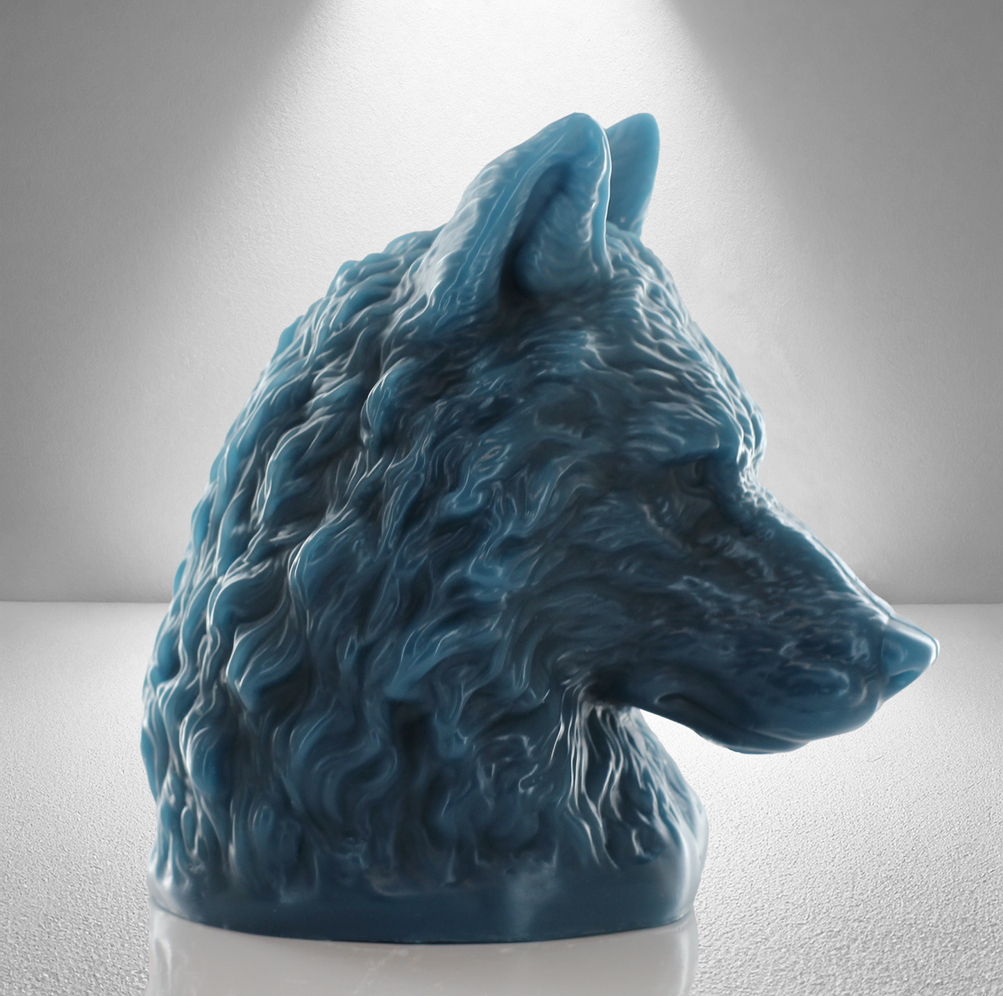 ‘Destiny’ Mountain Wolf Candle- Teal