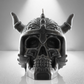 'Folklore' Skull Candle- Grey - wondersinwax