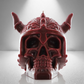 'Folklore’ Skull Candle- Dark Red - wondersinwax