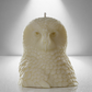 ‘Athena’ Snow Owl Candle- Soy - wondersinwax