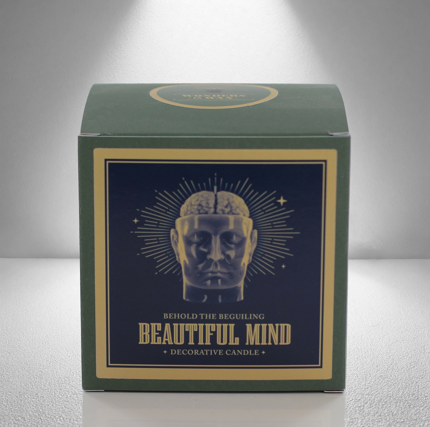 'A Beautiful Mind' Miniature Candle- Grey