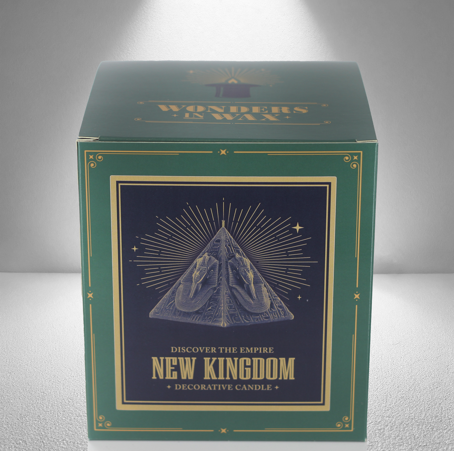 'New Kingdom' Pyramid Candle- Xanadu Grey