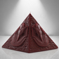 'New Kingdom' Pyramid Candle- Dark Red - wondersinwax