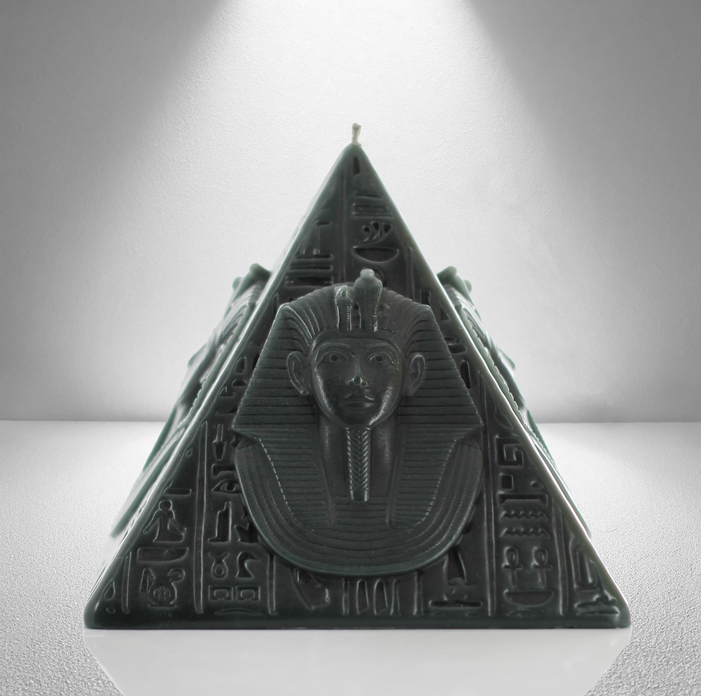 'New Kingdom' Pyramid Candle- Xanadu Grey