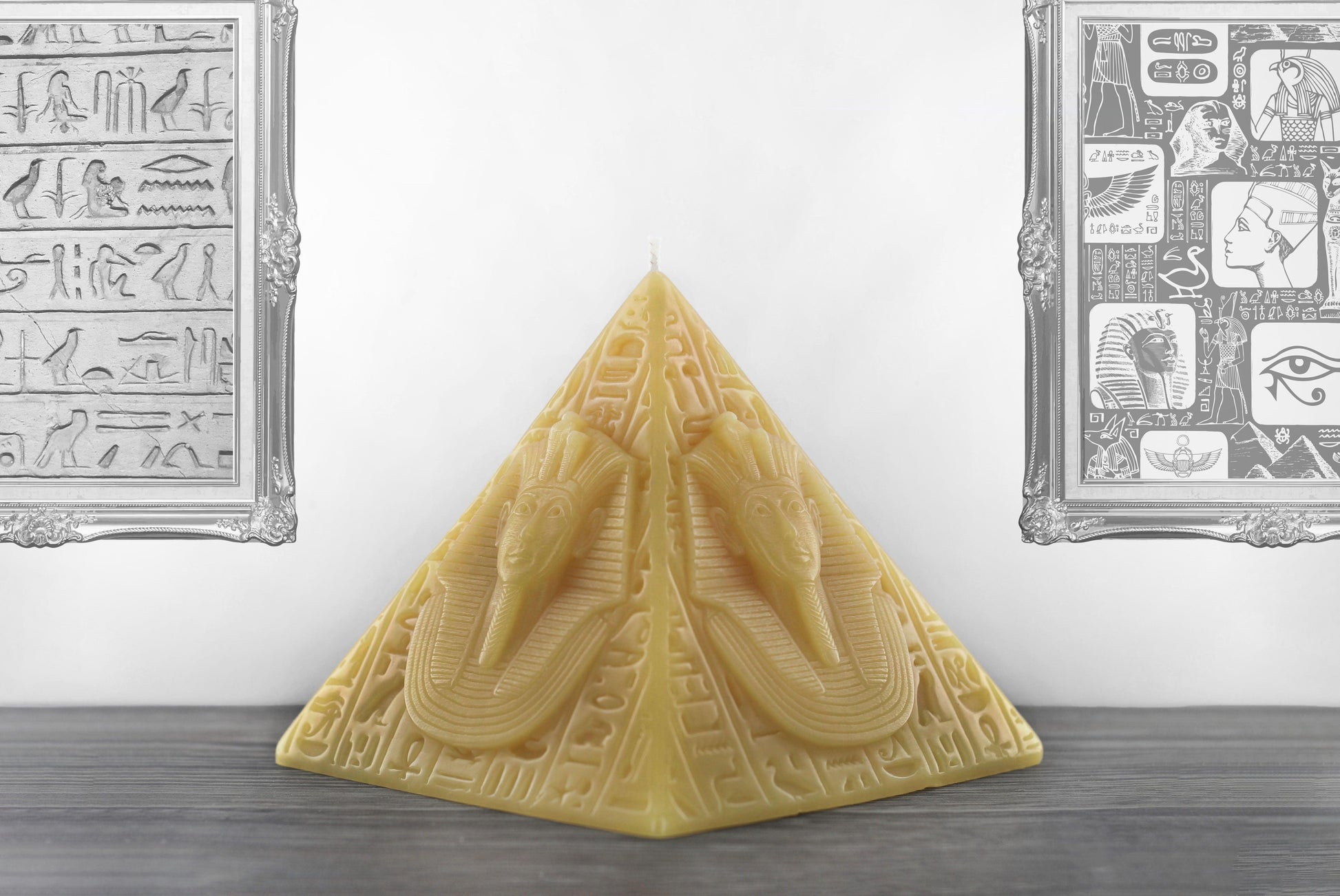 'A New Kingdom' Pyramid Candle- Golden Sands - wondersinwax