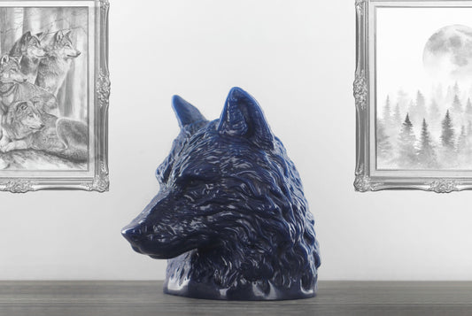 ‘Destiny’ Mountain Wolf- Lapis Lazuli Blue - wondersinwax
